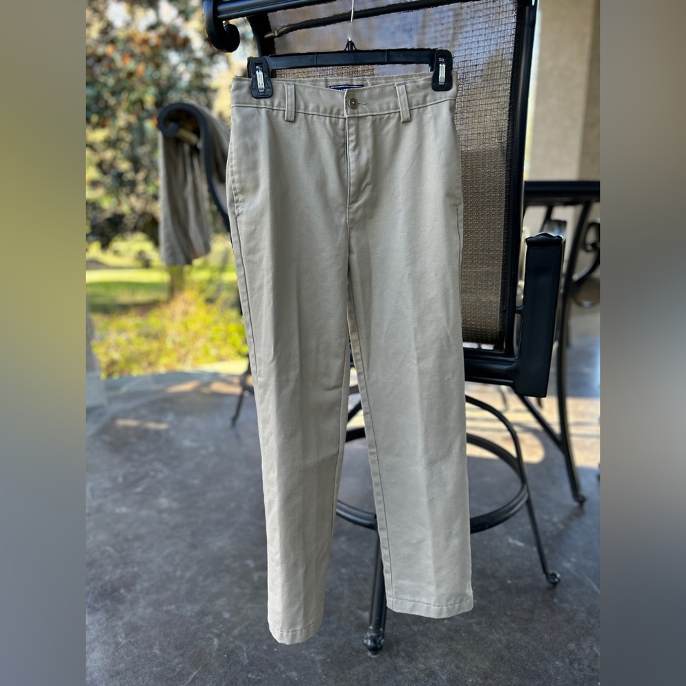 School Uniform Boys Iron Knee Wrinkle Resistant Chino Pants Size 12, 14S